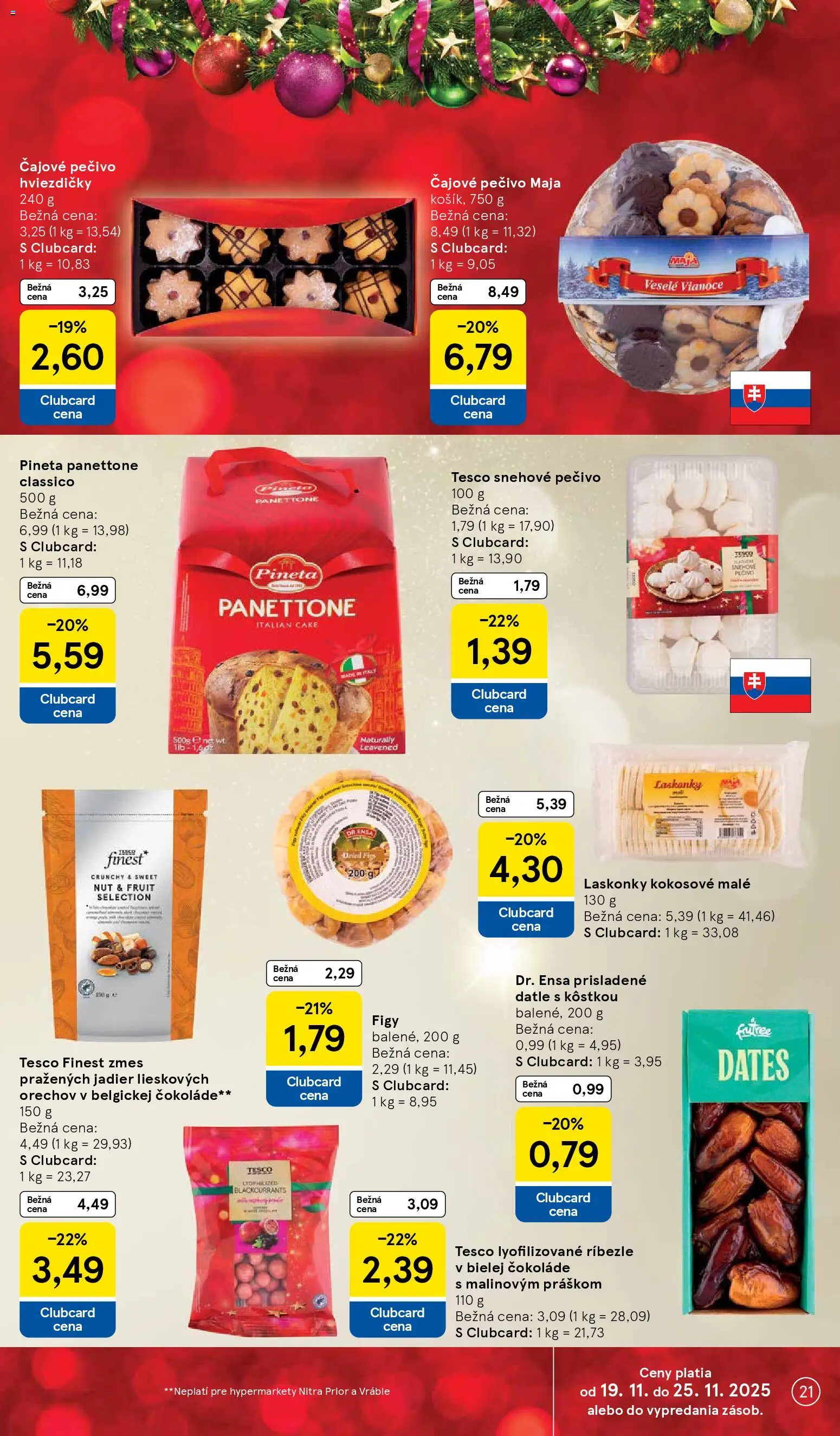 Nové Tesco akcie – leták je platný od 19.11.2025 | Strana: 21 | Produkty: Ríbezle