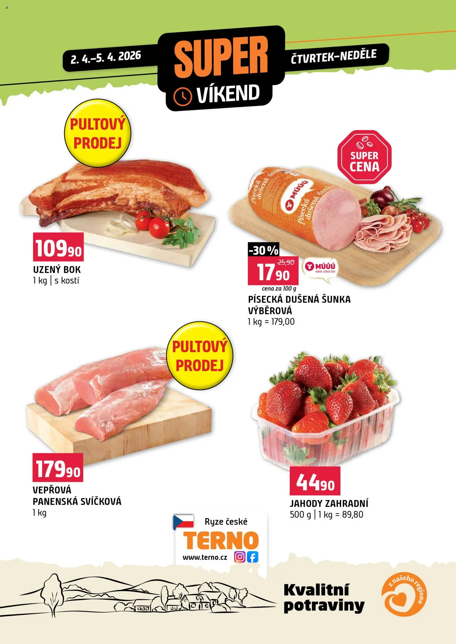 Terno leták - Super víkend od 02.04.2026 | Strana: 1