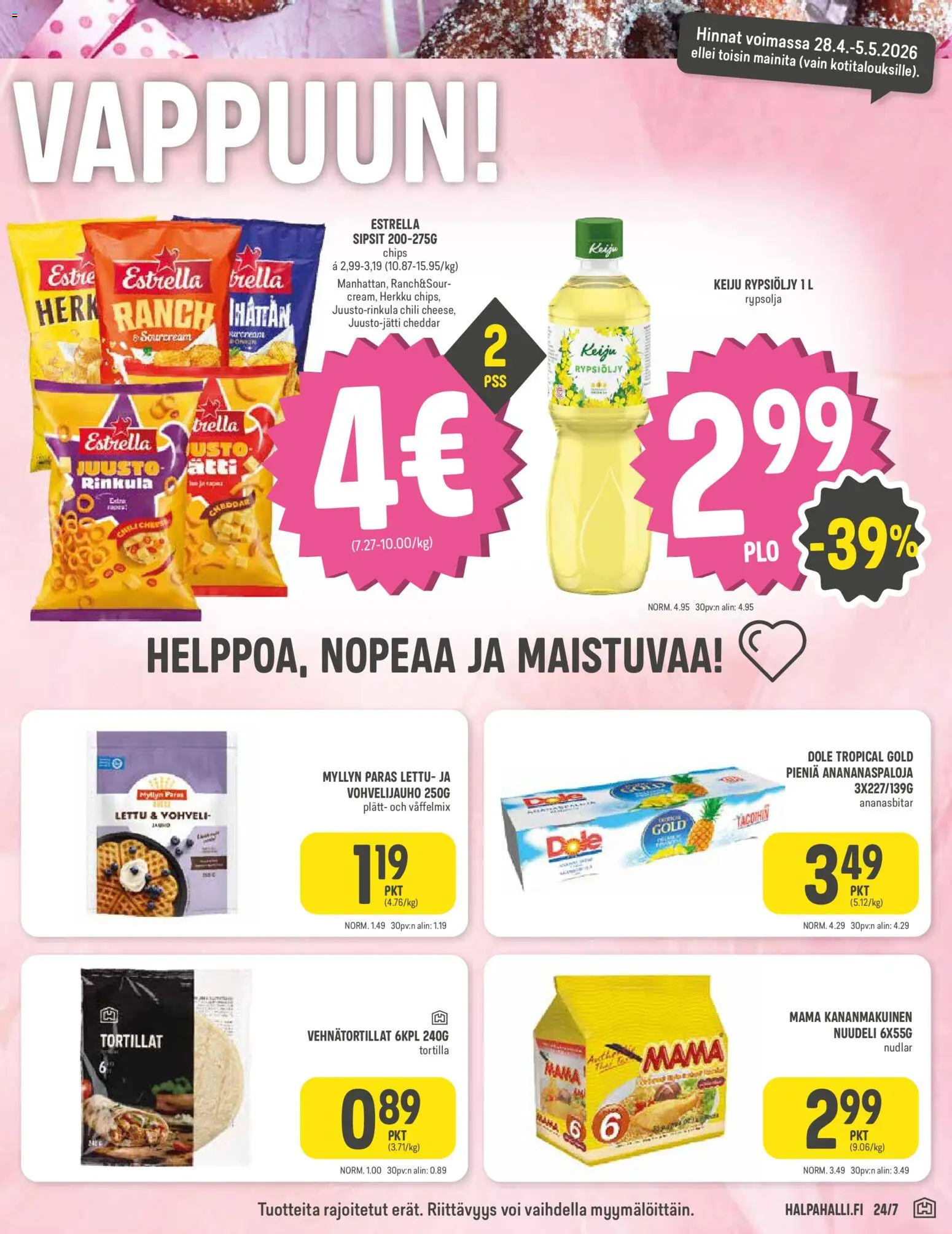 Halpa Halli tarjoukset – voimassa 28.04.2026 alkaen | Sivu: 5