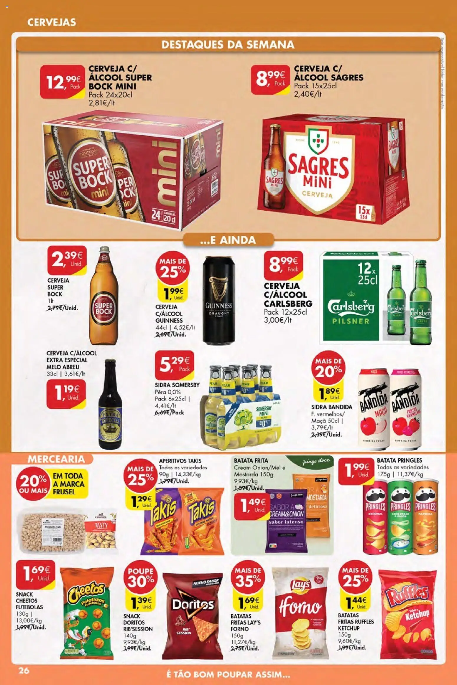 Pingo Doce Poupe Esta Semana Açores │ válido de 02.04.2026 | Página: 26 | Produtos: Batata, Super bock, Cerveja, Ketchup