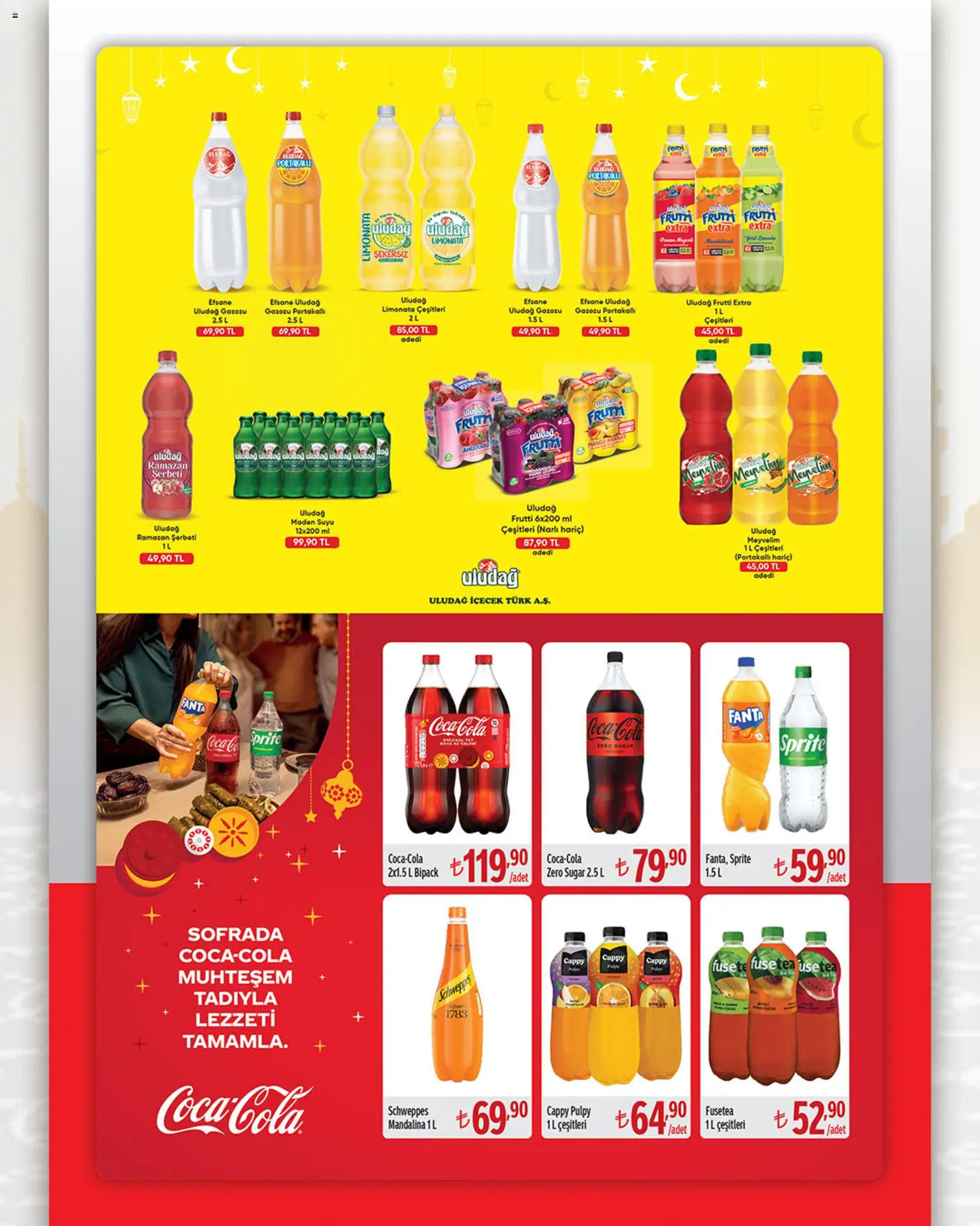 Seyhanlar Market Katalog - 13.03.2026 tarihinden itibaren geçerlidir | Sayfa: 6 | Ürünler: Limonata, Mandalina, Fanta, Sprite