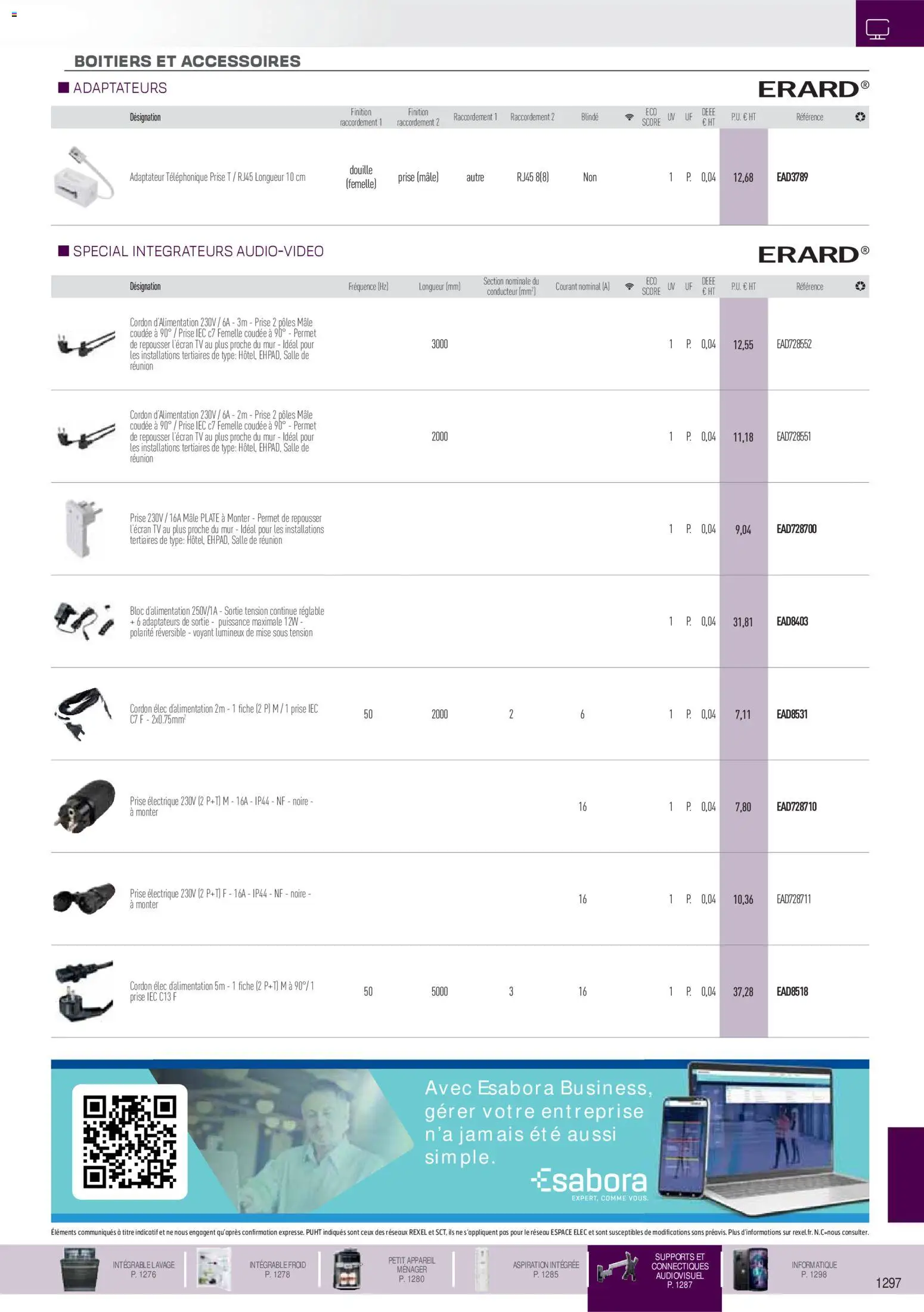 {H1} | Page: 56 | Produits: Adaptateur, Prise