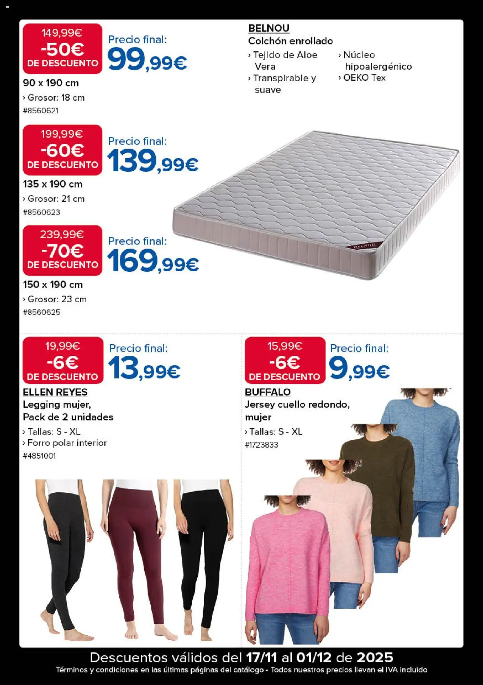 Costco Black Friday │ válido desde el 17.11.2025 | Página: 16 | Productos: Colchon