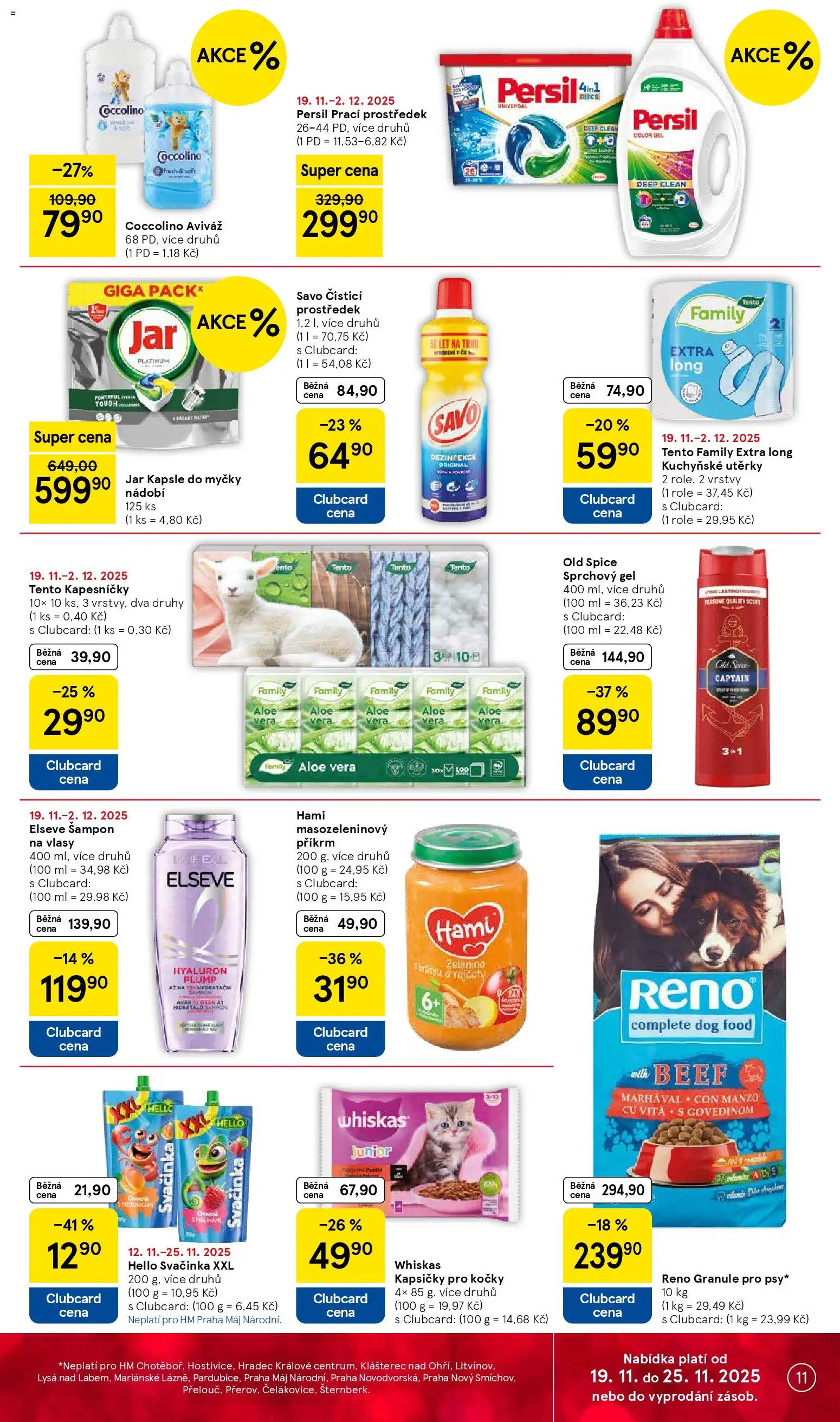 Tesco Black Friday od 19.11.2025 | Strana: 11 | Produkty: Whiskas, Zelenina, Aloe vera, Šampon