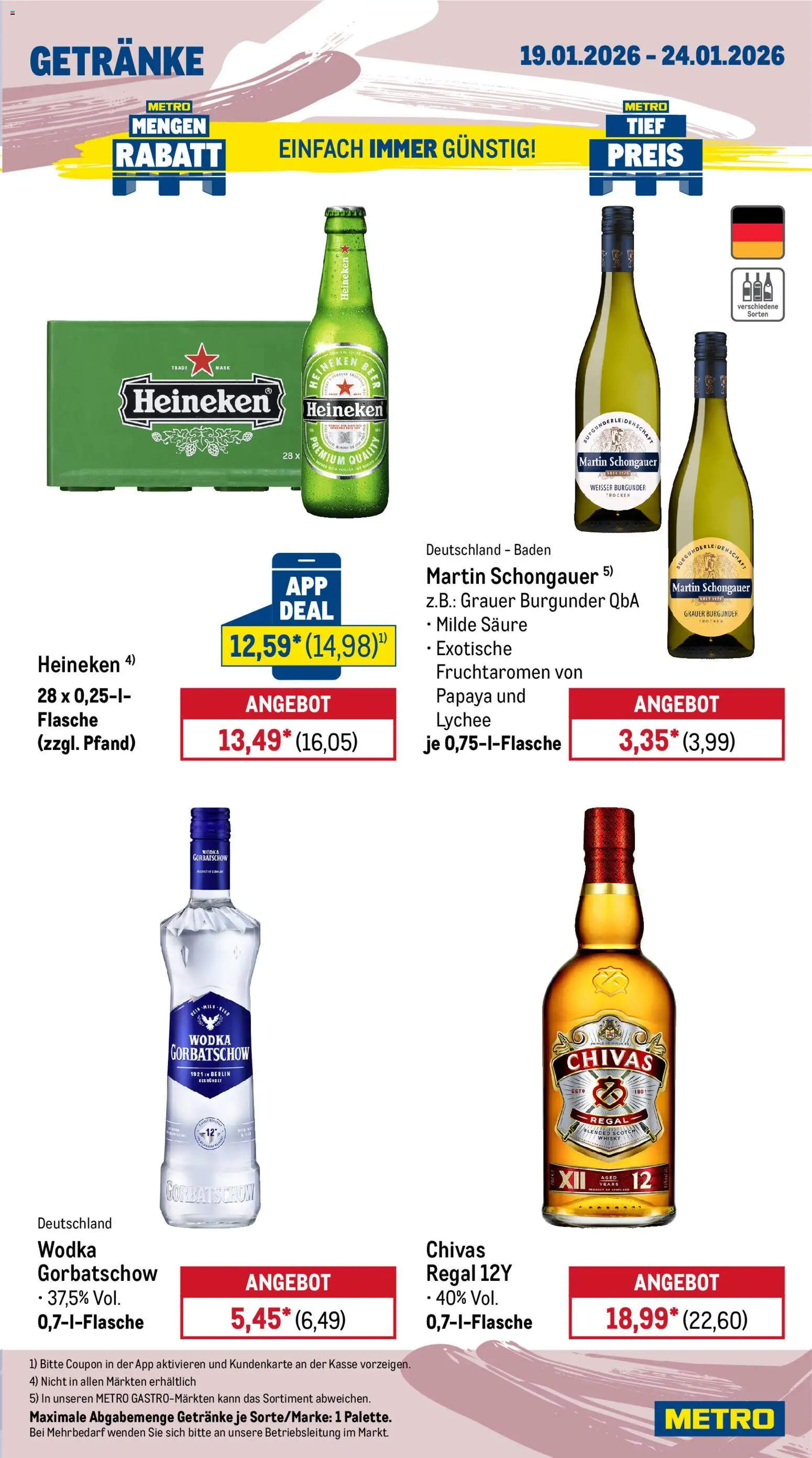 Metro Wochen-Angebote Gastro – gültig ab 19.01.2026 | Seite: 17 | Produkte: Whisky, Regal, Wodka gorbatschow, Wodka