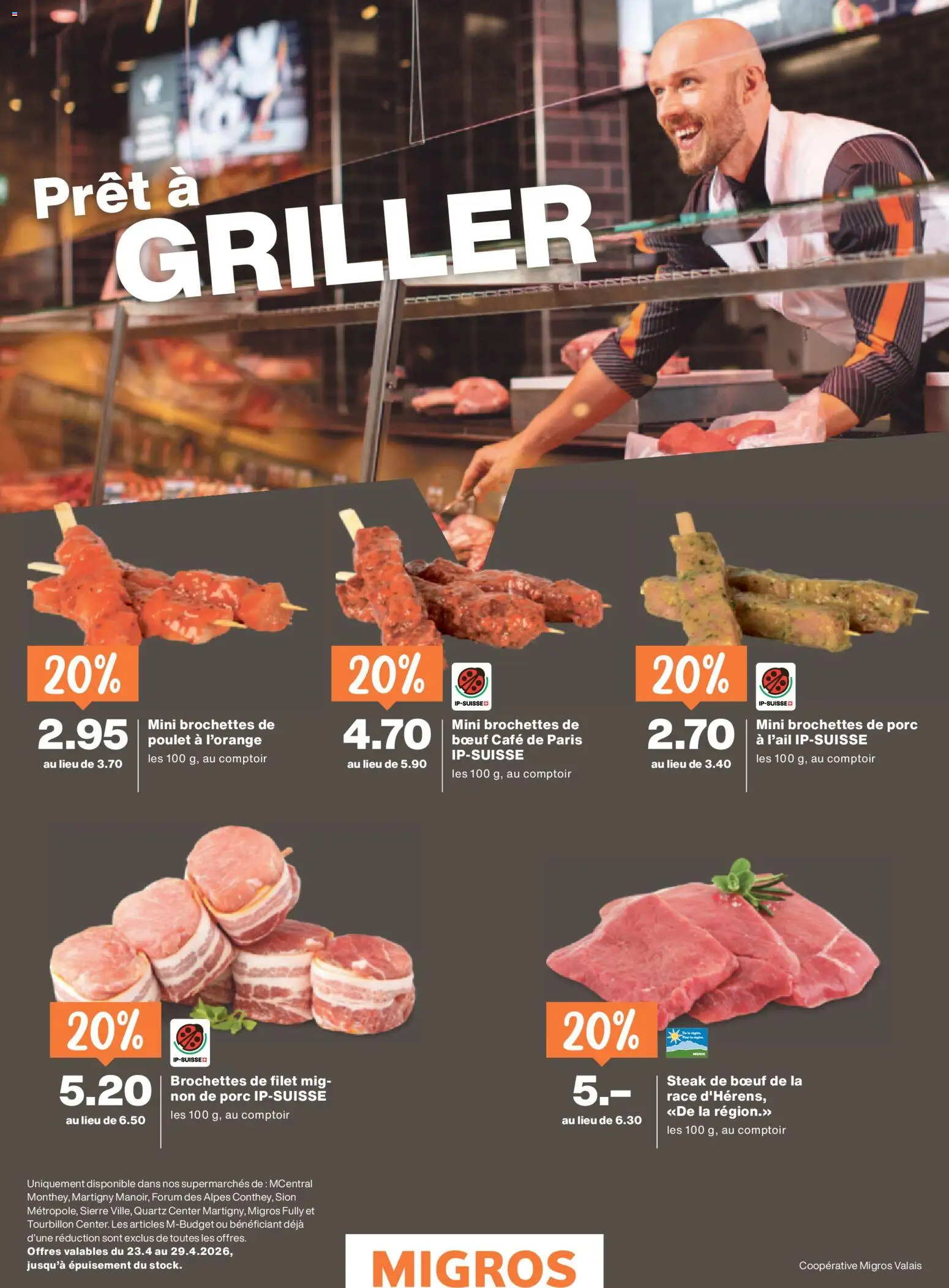 Migros aktionen FR – gültig ab 22.04.2026 | Seite: 34 | Produkte: Griller