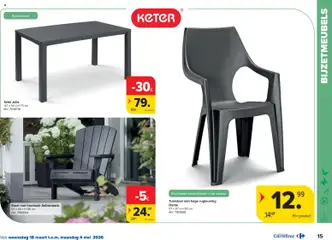 Carrefour folder - Voorbeeld van een folder van Carrefour, geldig van 18.03.2026 | Pagina: 15 | Producten: Tafel, Stoel