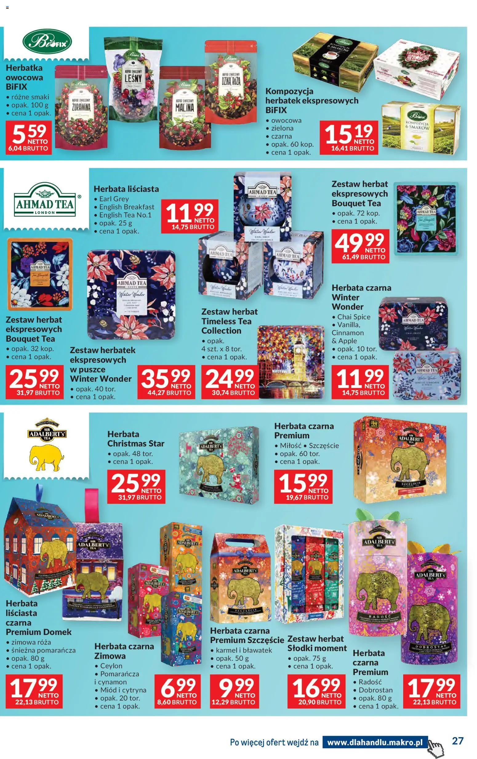 Makro Gazetka - Dystrybucja do sklepów od 25.11.2025 | Strona: 27 | Produkty: Cytryna, Malina, Cynamon, Herbata liściasta