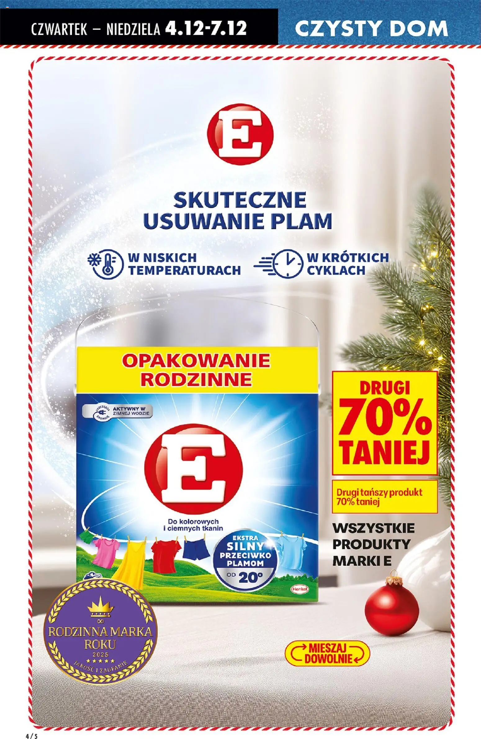 Biedronka gazetka - Drogeria od 04.12.2025 | Strona: 4 | Produkty: Detergent