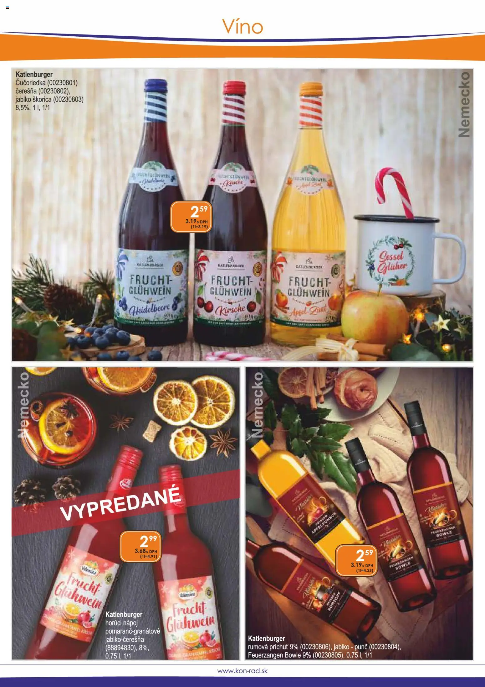 Nové KON - RAD akcie – leták je platný od 01.12.2025 | Strana: 23 | Produkty: Víno