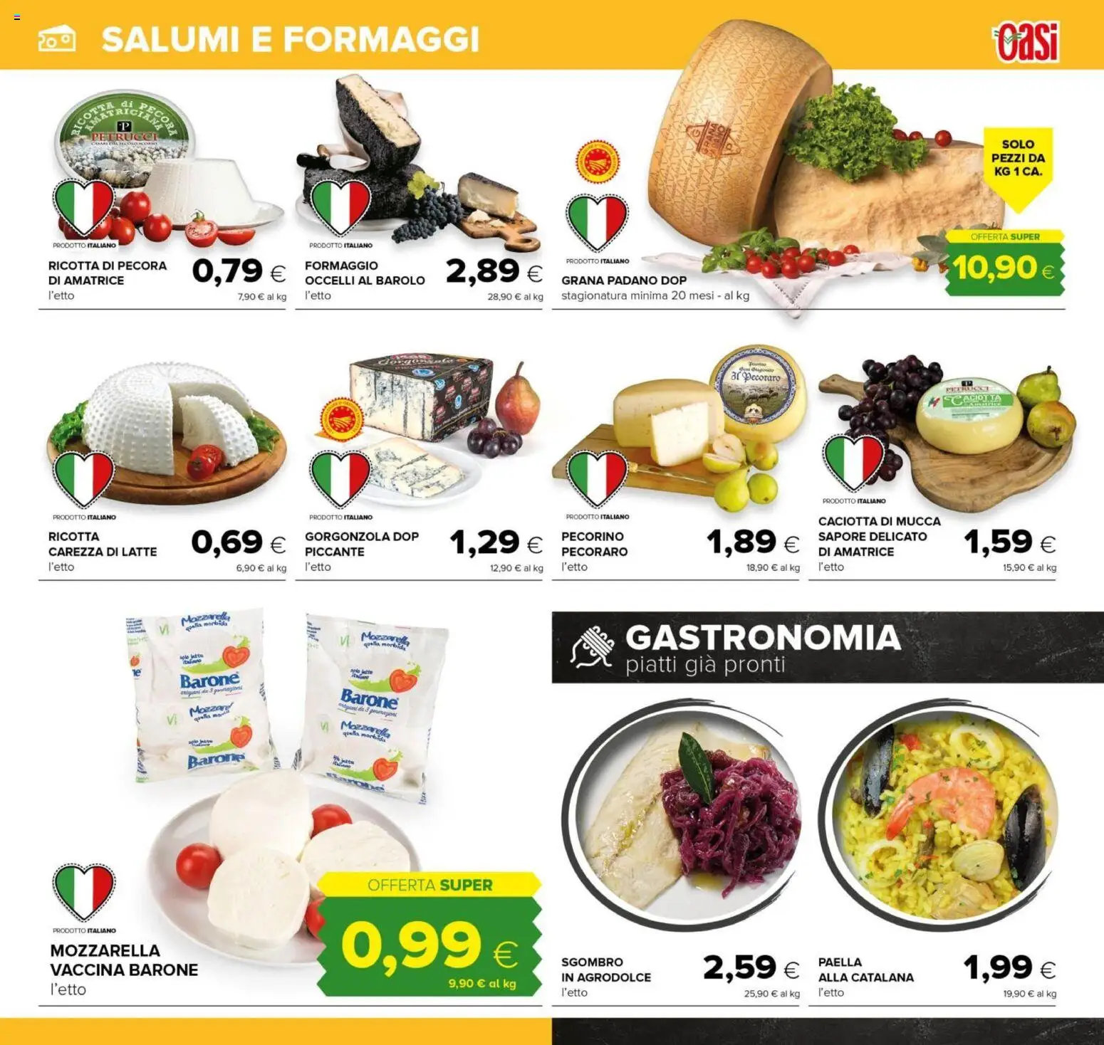 Volantino Oasi del 01.12.2025 | Pagina: 17 | Prodotti: Mozzarella, Latte, Formaggio, Sgombro