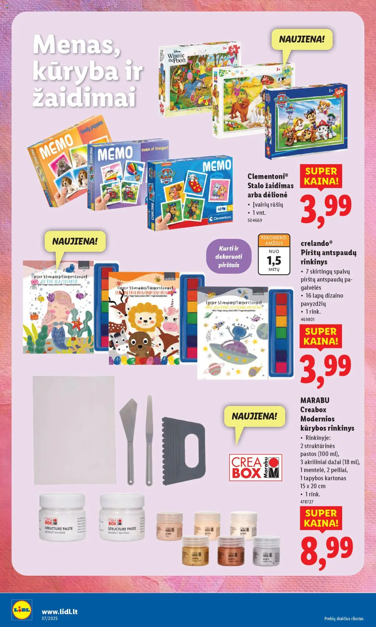 LIDL akcijos nuo 08.09.2025 | Puslapis: 16 | Prekių: Žaidimas