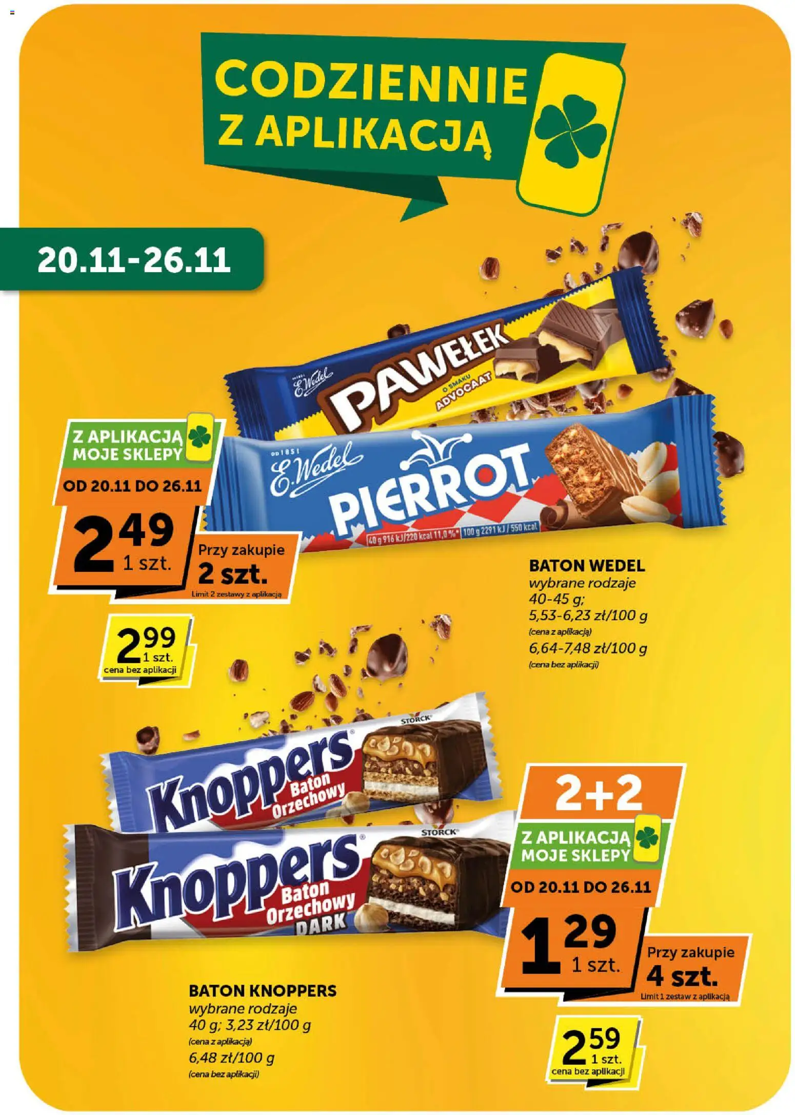 Groszek Gazetka - Minimarket od 13.11.2025 | Strona: 13 | Produkty: Knoppers, Baton