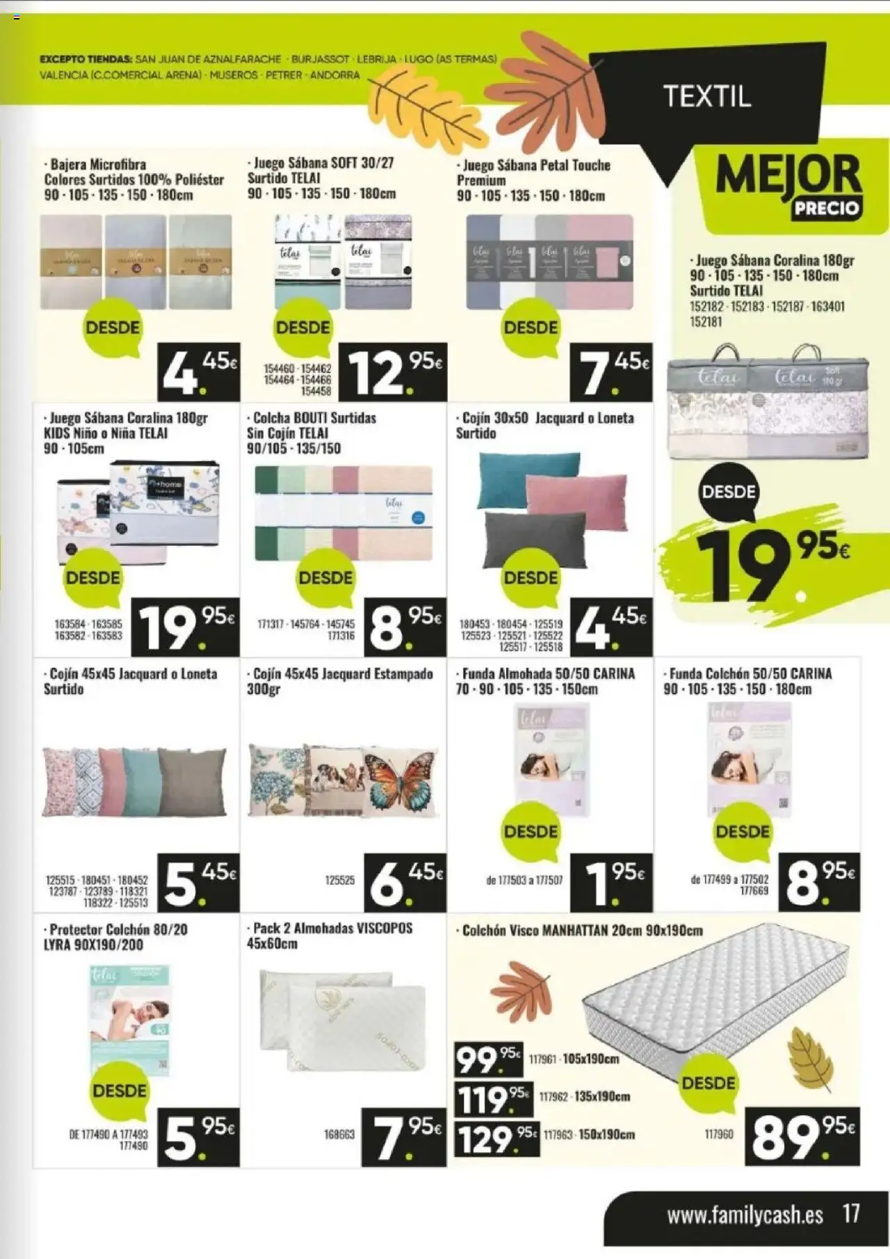 Family Cash folleto │ válido desde el 06.10.2025 | Página: 16 | Productos: Colchon, Funda, Cojín, Colcha