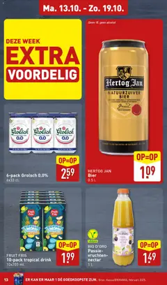 Aldi - Folder week 42 - Voorbeeld van een folder van Aldi, geldig van 13.10.2025 | Pagina: 13 | Producten: Zuivel, Granen, Fruit, Alcohol