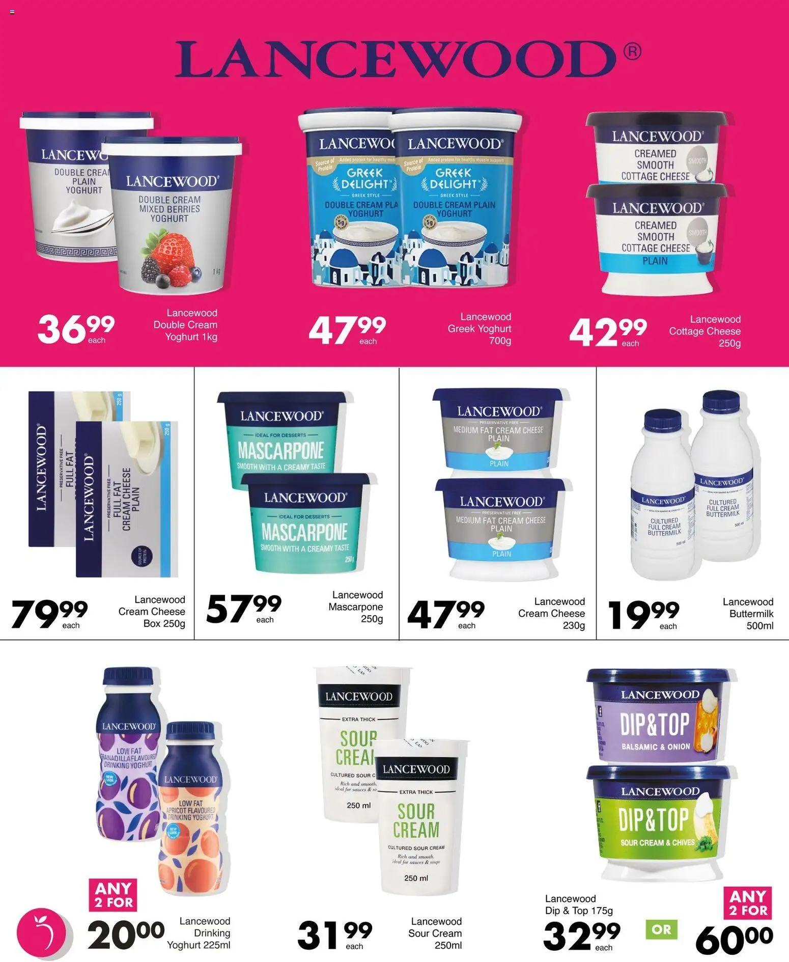 New Save catalogue – valid from 29.01.2026 | Page: 4 | Products: Yoghurt, Detergente líquido, Cheese, Cottage cheese