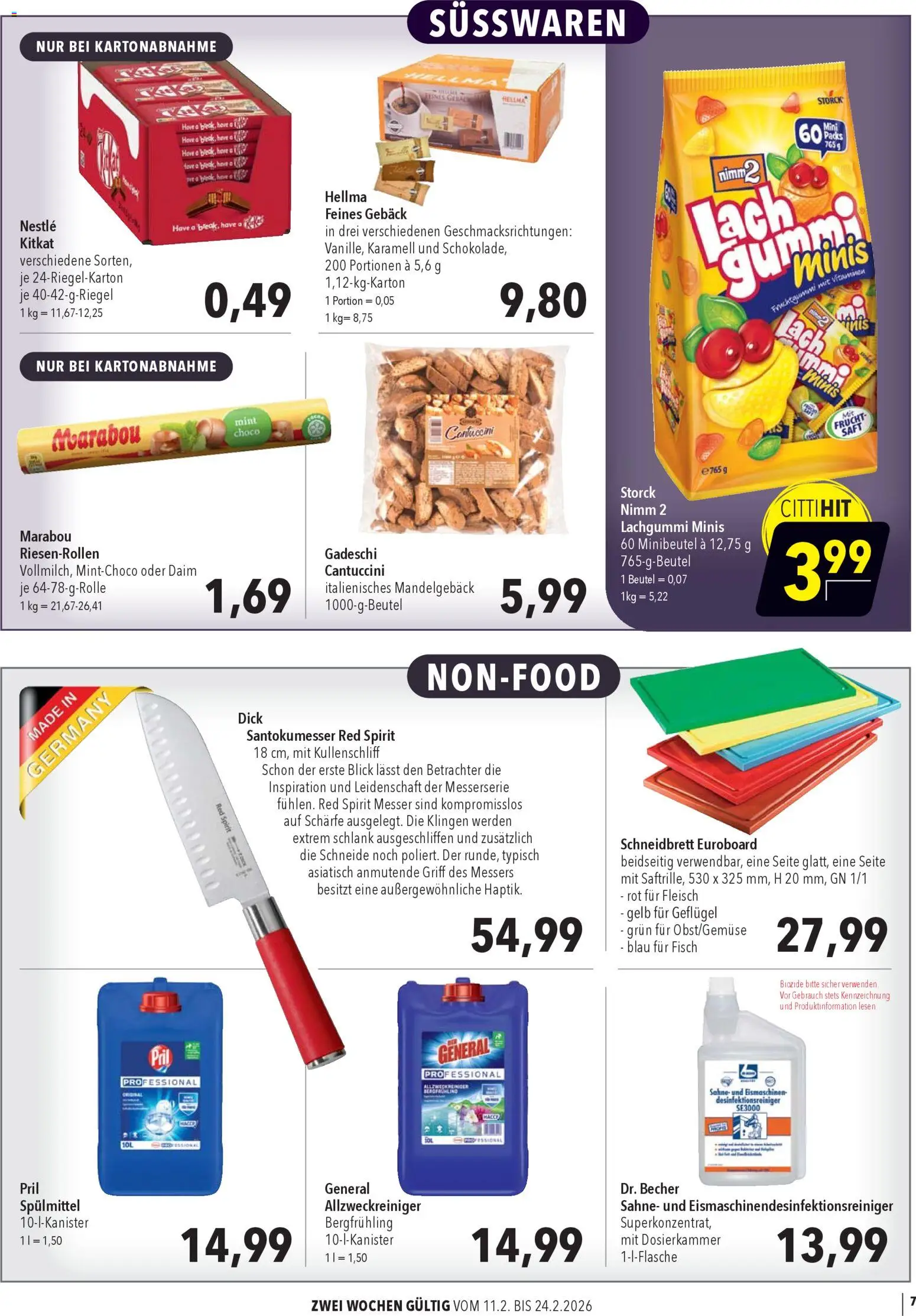 CITTI Markt Aktuelle Angebote für Profis – gültig ab 11.02.2026 | Seite: 7