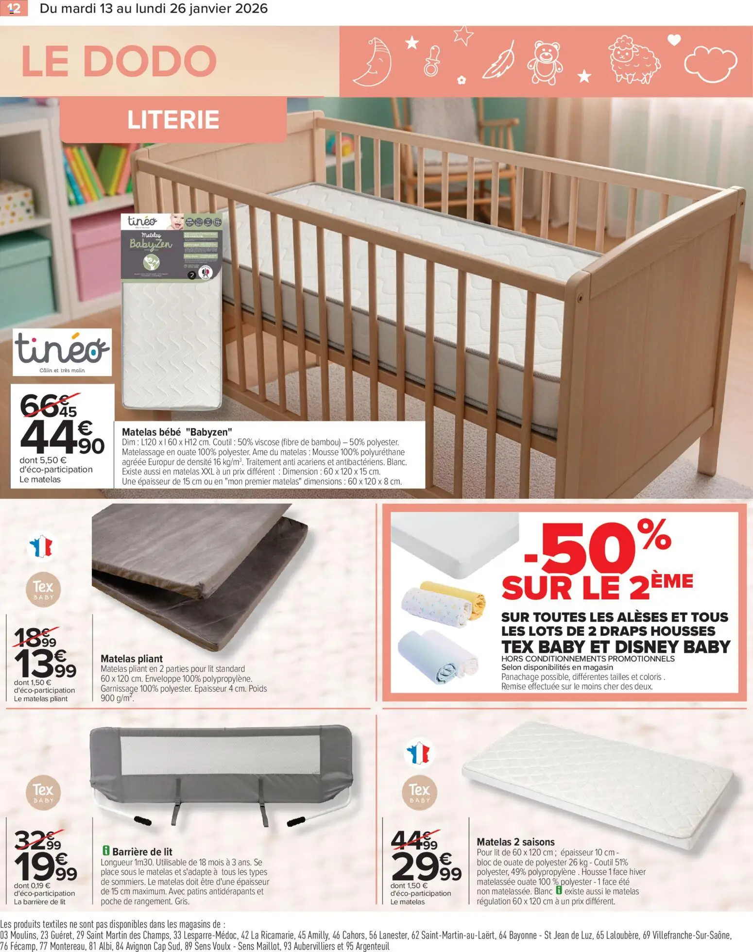 {H1} | Page: 14 | Produits: Mousse, Lit, Matelas, Literie