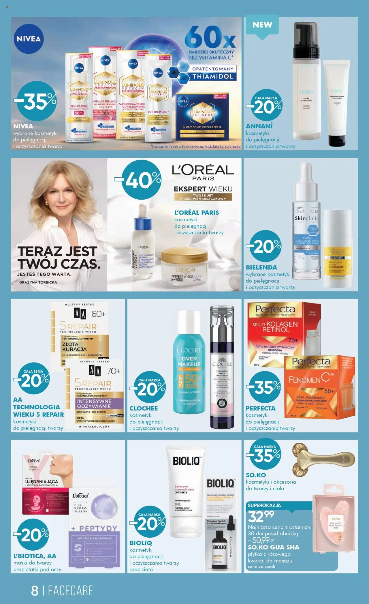 Super-pharm Gazetka od 22.08.2025 | Strona: 8 | Produkty: Kosmetyki, Maska, Płatki, Krem