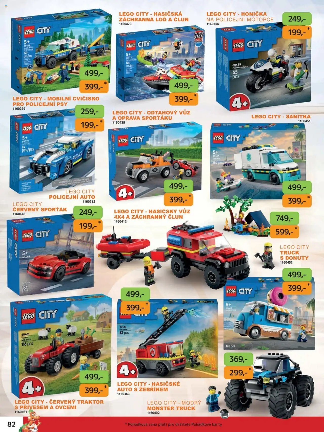 Dráčik leták od 03.10.2025 | Strana: 82 | Produkty: Monster, LEGO, Police, Karty