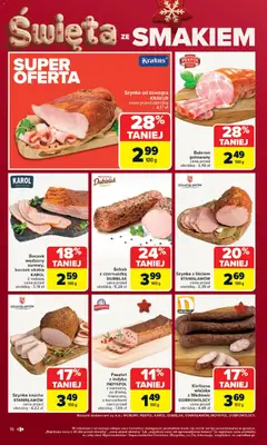 Pogląd oferty "Carrefour Gazetka" - ważna od 15.12.2025 | Strona: 20 | Produkty: Schab, Czarnuszka, Boczek wędzony, Boczek