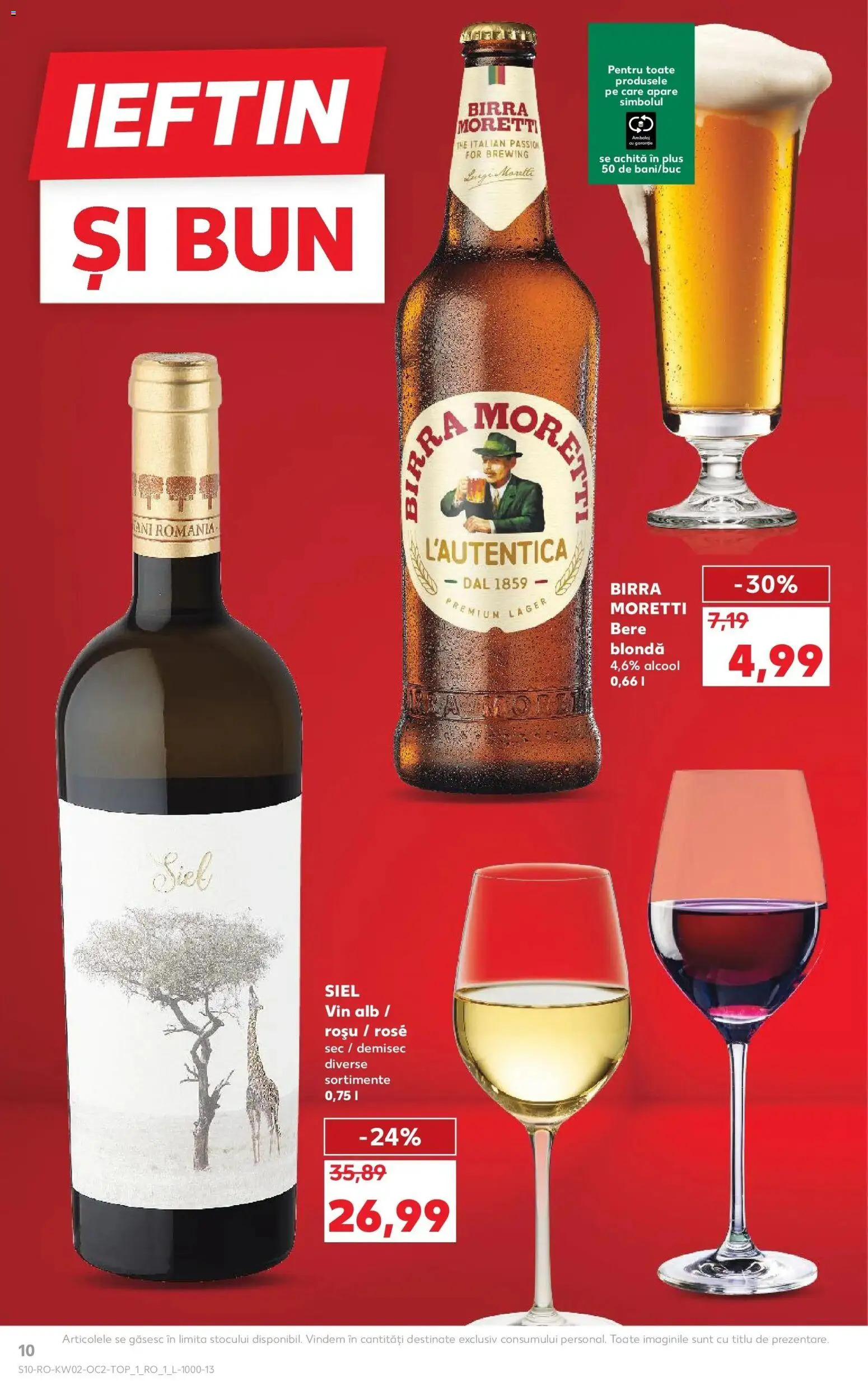 Noul catalog Kaufland – valabil de la 07.01.2026 | Pagină: 10 | Produse: Vin, Bere