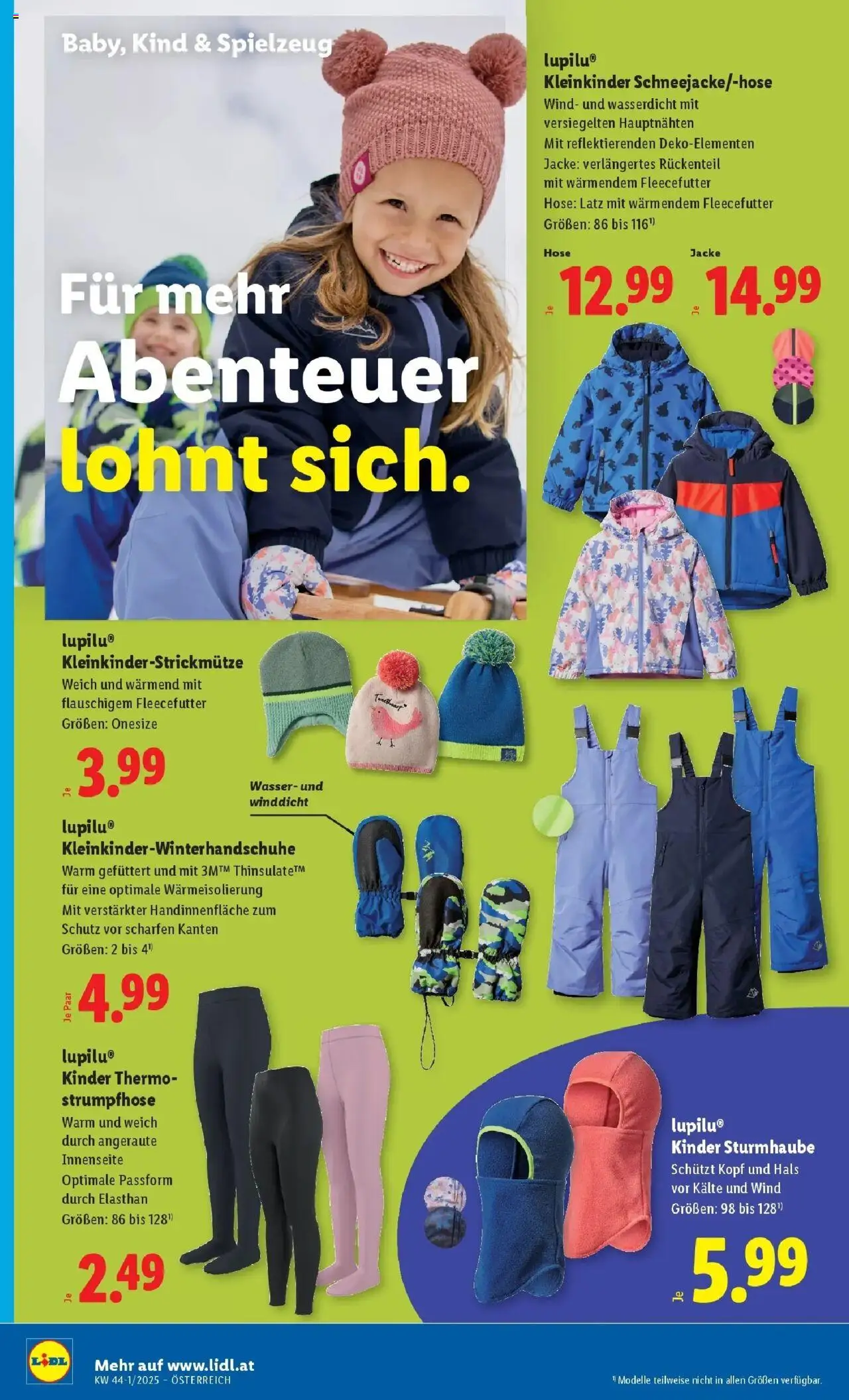 Lidl Flugblatt - Fohnsdorf, Neunkirchen, Graz ab 23.10.2025 - Angebote ab donnerstag | Seite: 34 | Produkte: Jacke, Hose, Wasser, Strumpfhose