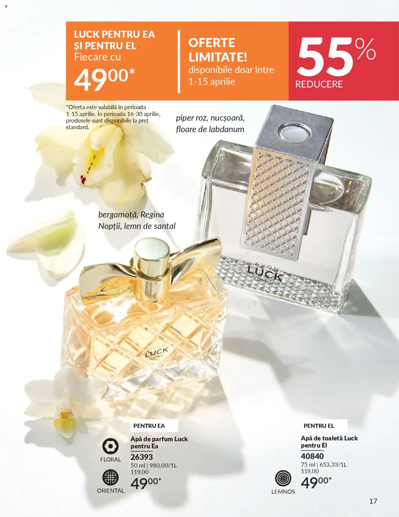 Noul catalog Avon – valabil de la 01.04.2026 | Pagină: 19 | Produse: Apă de parfum, Apă de toaletă, Apă, Piper