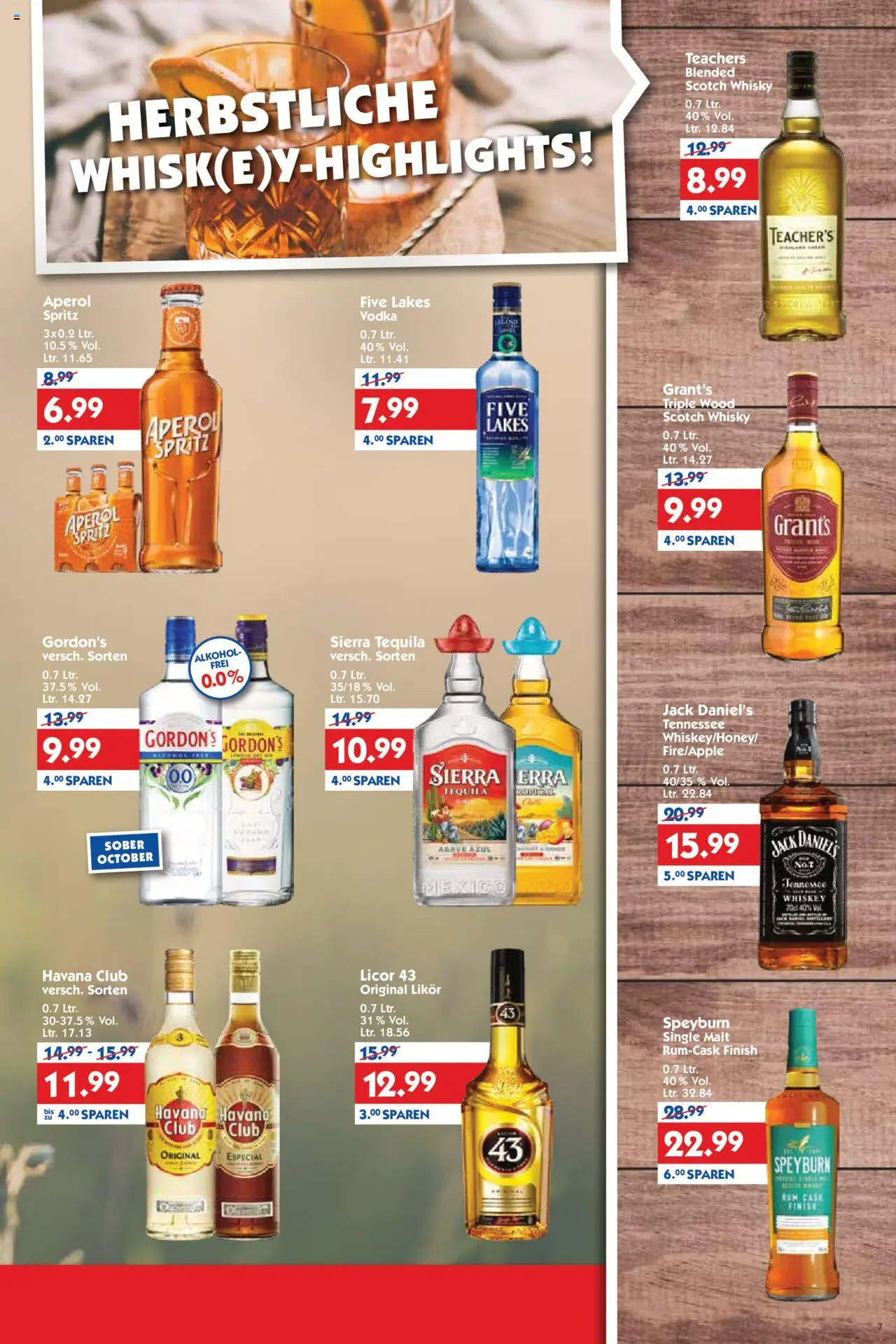 HOL’AB! Prospekt 	 – gültig ab 06.10.2025 | Seite: 7 | Produkte: Likör, Tequila, Aperol, Vodka