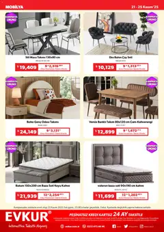 21.11.2025 tarihinden itibaren geçerli olan Evkur kataloğu önizlemesi | Sayfa: 10 | Ürünler: Masa, Kahve, Çay