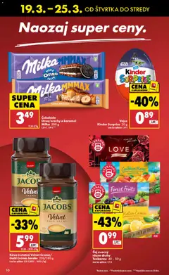 Biedronka leták platný od 19.03.2026 | Strana: 10 | Produkty: Kinder Surprise, Čokoláda, Milka, Teekanne