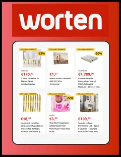 Vista previa Worten folleto válido desde el 07.04.2026 | Página: 6 | Productos: Taburete, Colchon, Marco