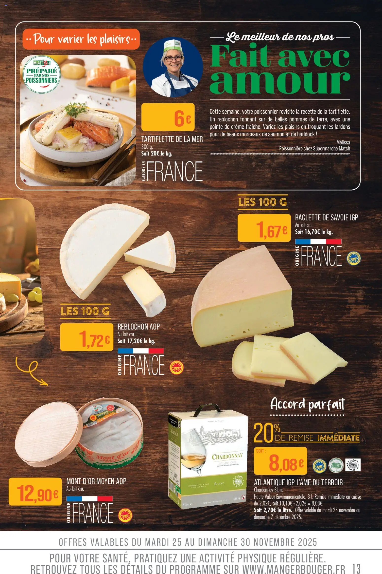 {H1} | Page: 13 | Produits: Lardons, Tartiflette, Lait, Crème