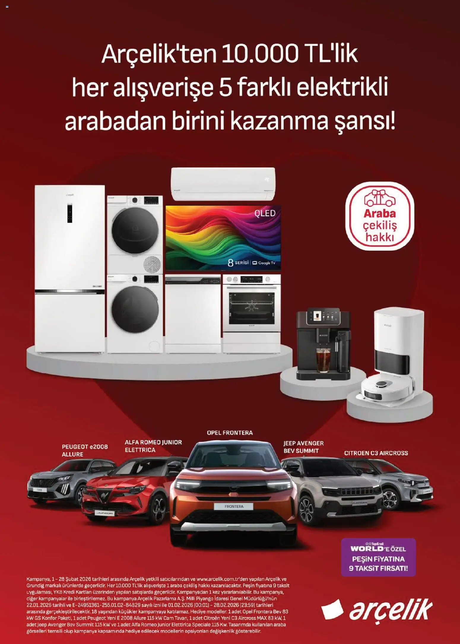 Arçelik Katalog - 01.02.2026 tarihinden itibaren geçerlidir | Sayfa: 3 | Ürünler: TV
