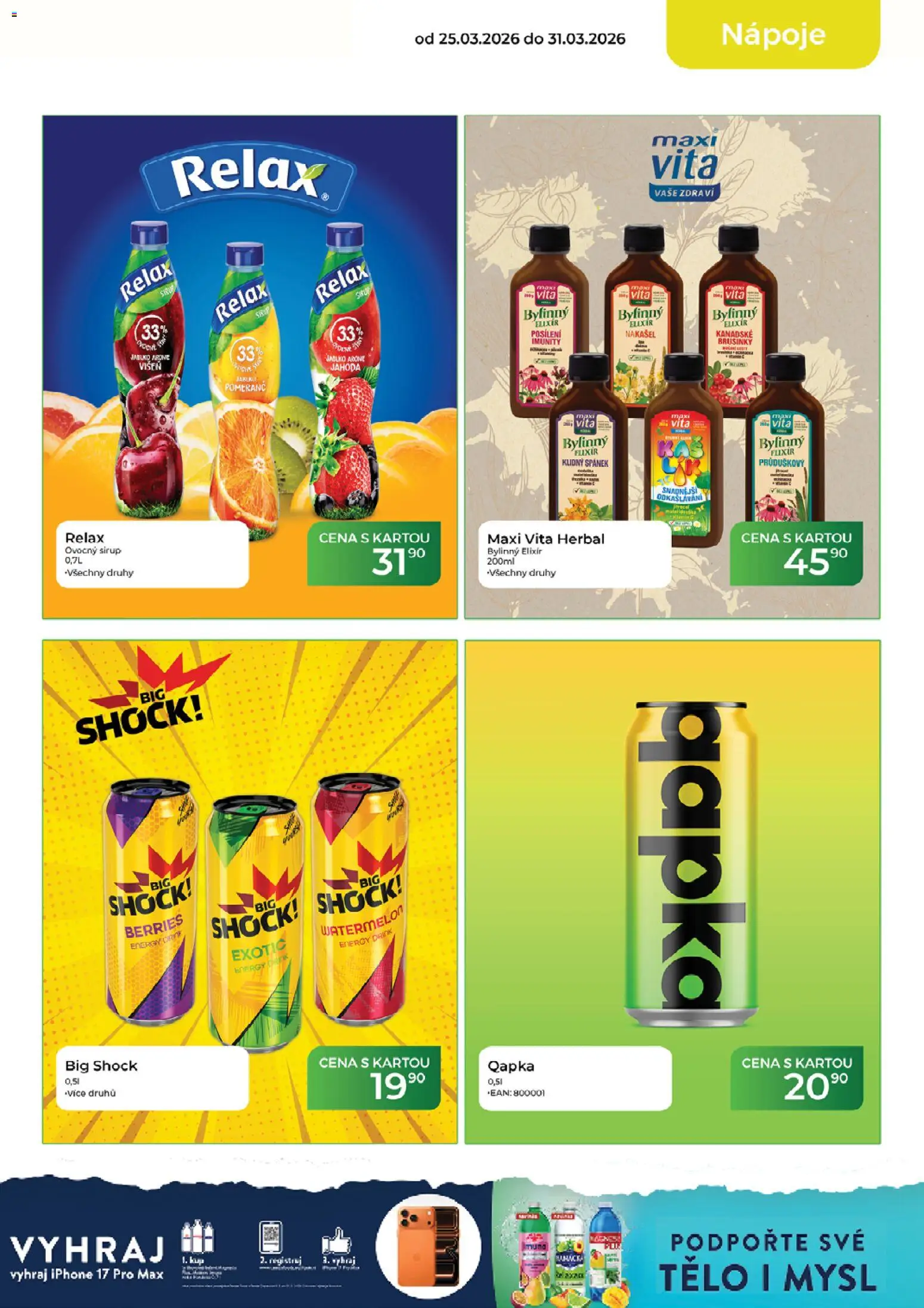 Tamda Foods leták od 25.03.2026 | Strana: 13 | Produkty: Iphone, Brusinky, Big Shock, Energy drink