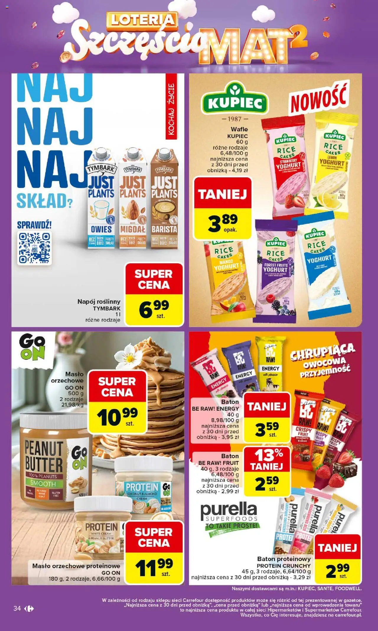 Carrefour Gazetka od 06.10.2025 | Strona: 34 | Produkty: Mango, Masło orzechowe, Wafle, Baton