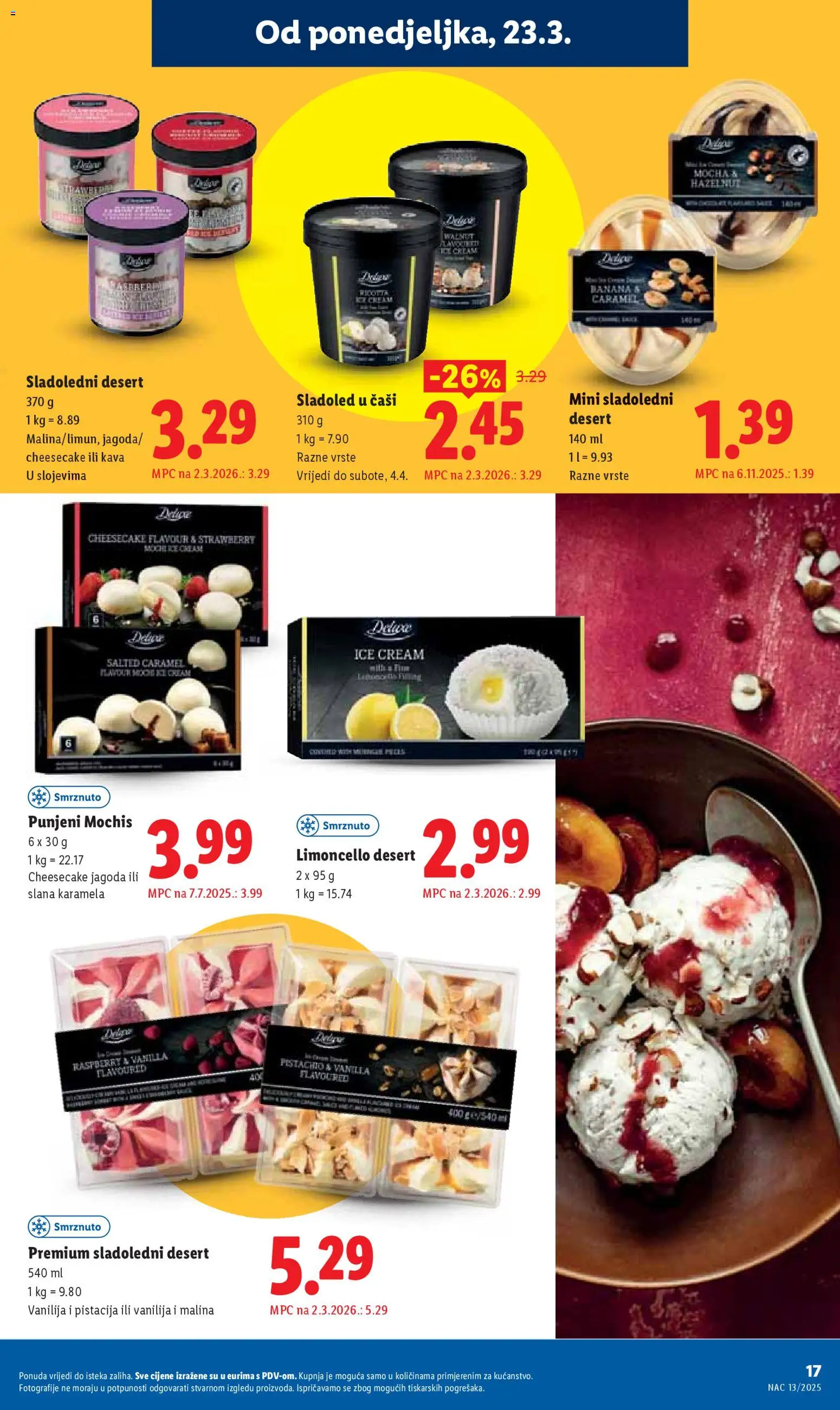 Lidl katalog | vrijedi od 23.03.2026 | Stranica: 17 | Proizvodi: Kava, Sladoled, Karamela