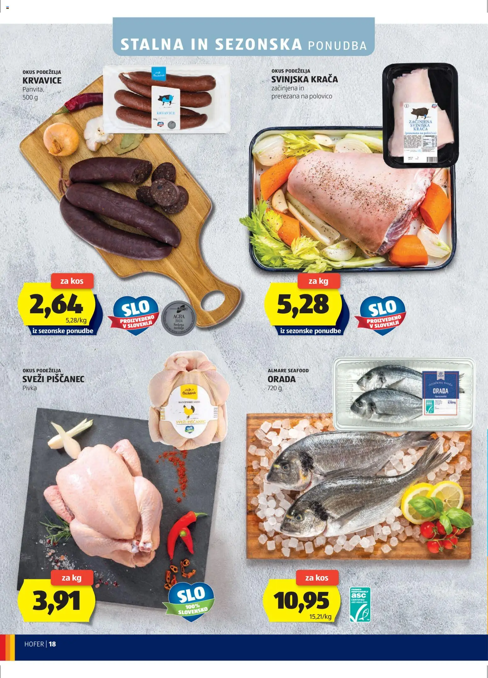 Hofer SI katalog | vrijedi od 14.01.2026 | Stranica: 18 | Proizvodi: Meso