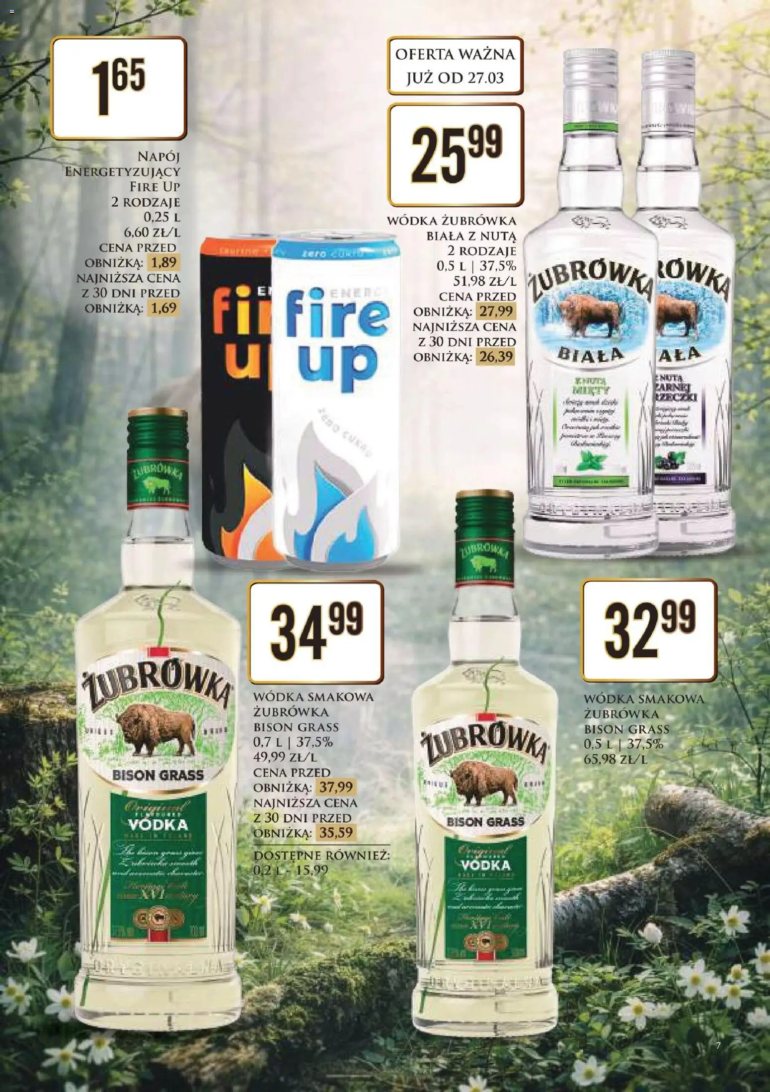 Dino gazetka alkoholowa od 27.03.2026 | Strona: 8 | Produkty: Żubrówka, Vodka, Wódka