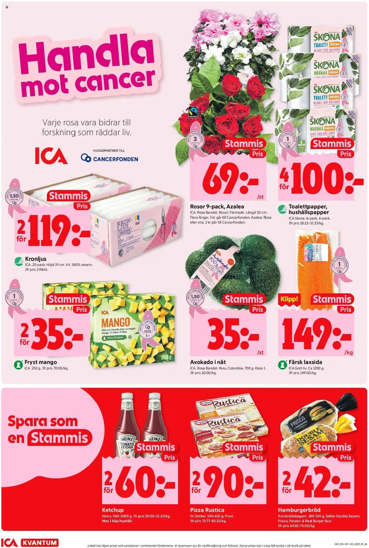 ICA Kvantum reklamblad aktuell från 29.09.2025 | Sida: 6 | Produkter: Hushållspapper, Hamburgerbröd, Toalett, Mango