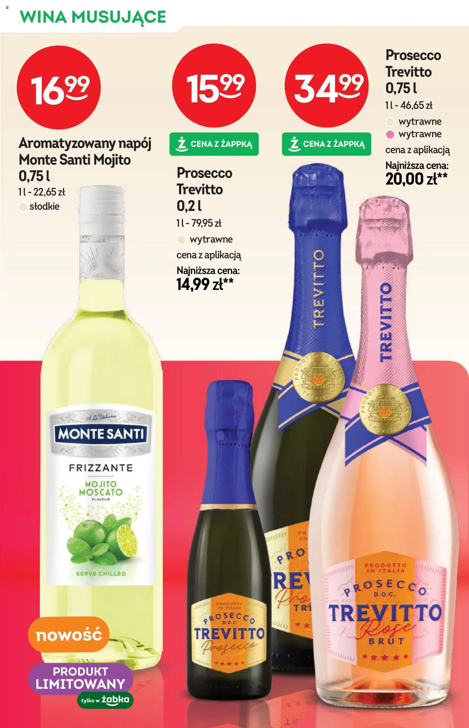 Żabka gazetka - Katalog win od 29.04.2026 | Strona: 14 | Produkty: Monte Santi, Prosecco