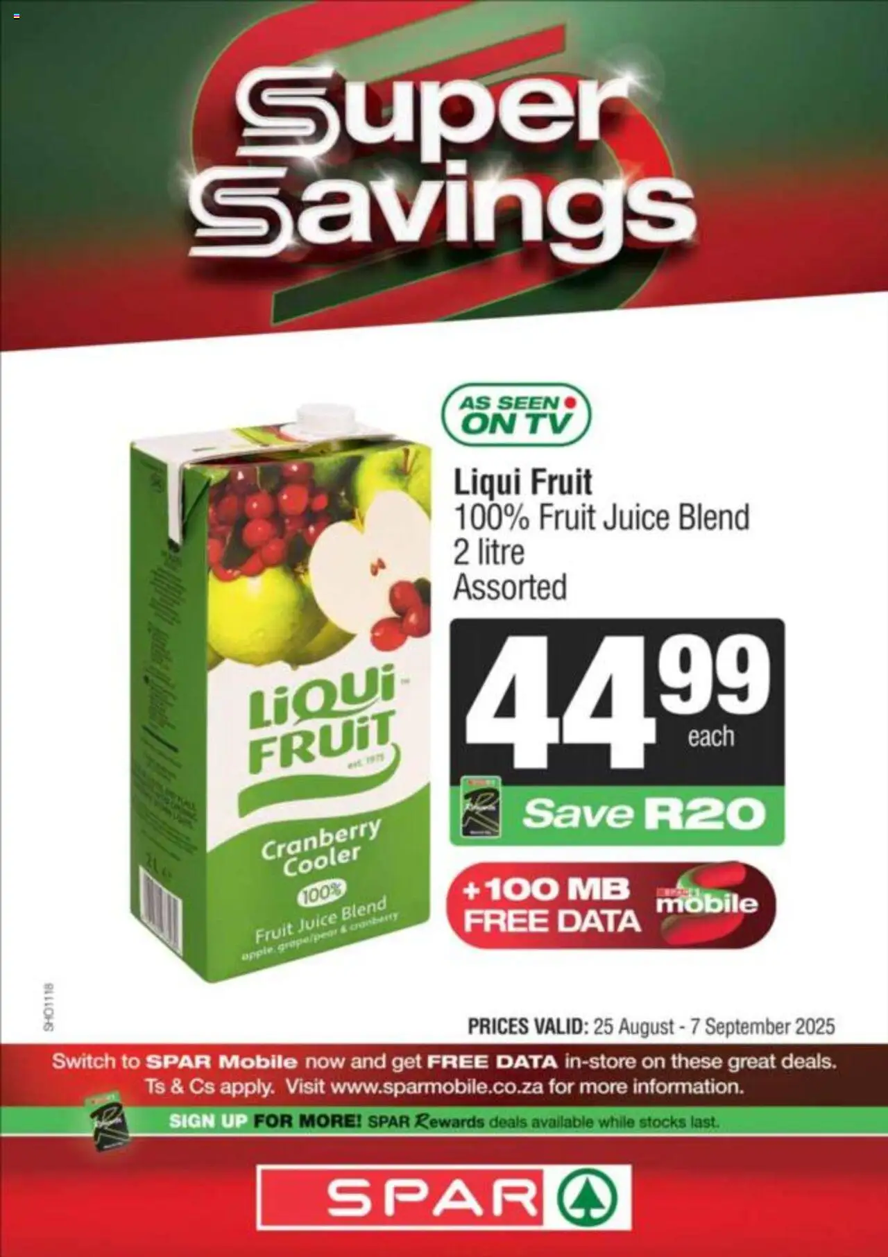 Spar Specials │ valid from 25.08.2025 | Page: 4 | Products: Data, Cooler, Switch, Fruit