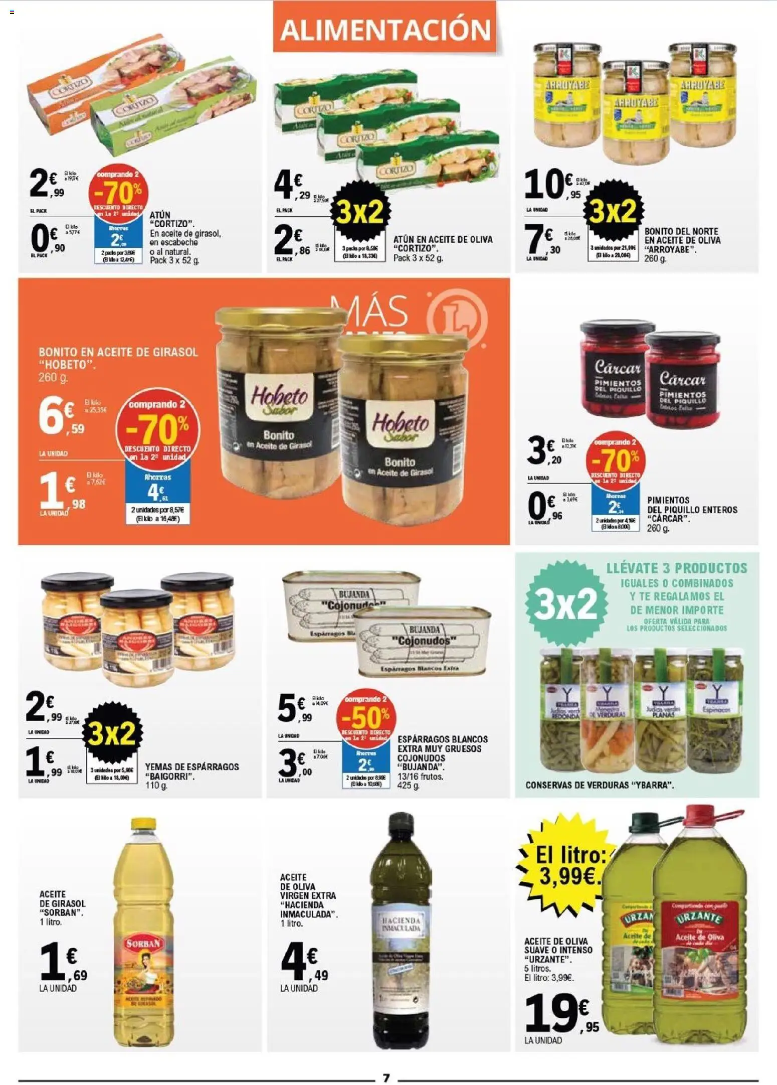 E.Leclerc folleto │ válido desde el 12.11.2025 | Página: 7 | Productos: Aceite, Νερό καρύδας, Té, Aceite de girasol