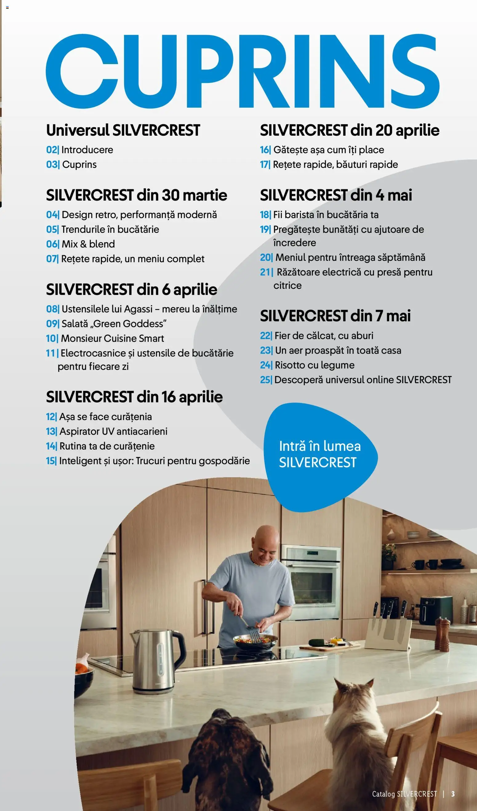 Noul catalog Lidl – valabil de la 30.03.2026 | Pagină: 3 | Produse: Aspirator, Răzătoare, Salată, Legume