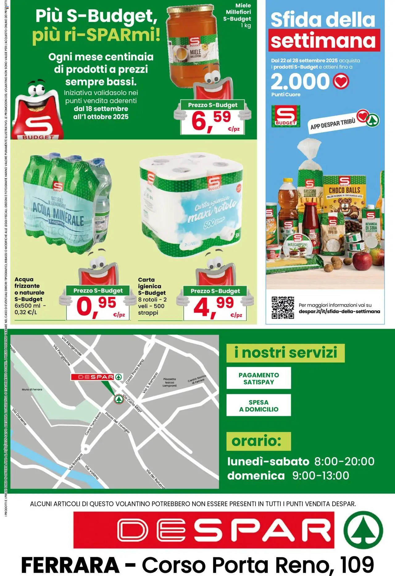 Volantino Despar del 18.09.2025 | Pagina: 20 | Prodotti: Carta igienica, Latte, Mascarpone, Bevanda di soia