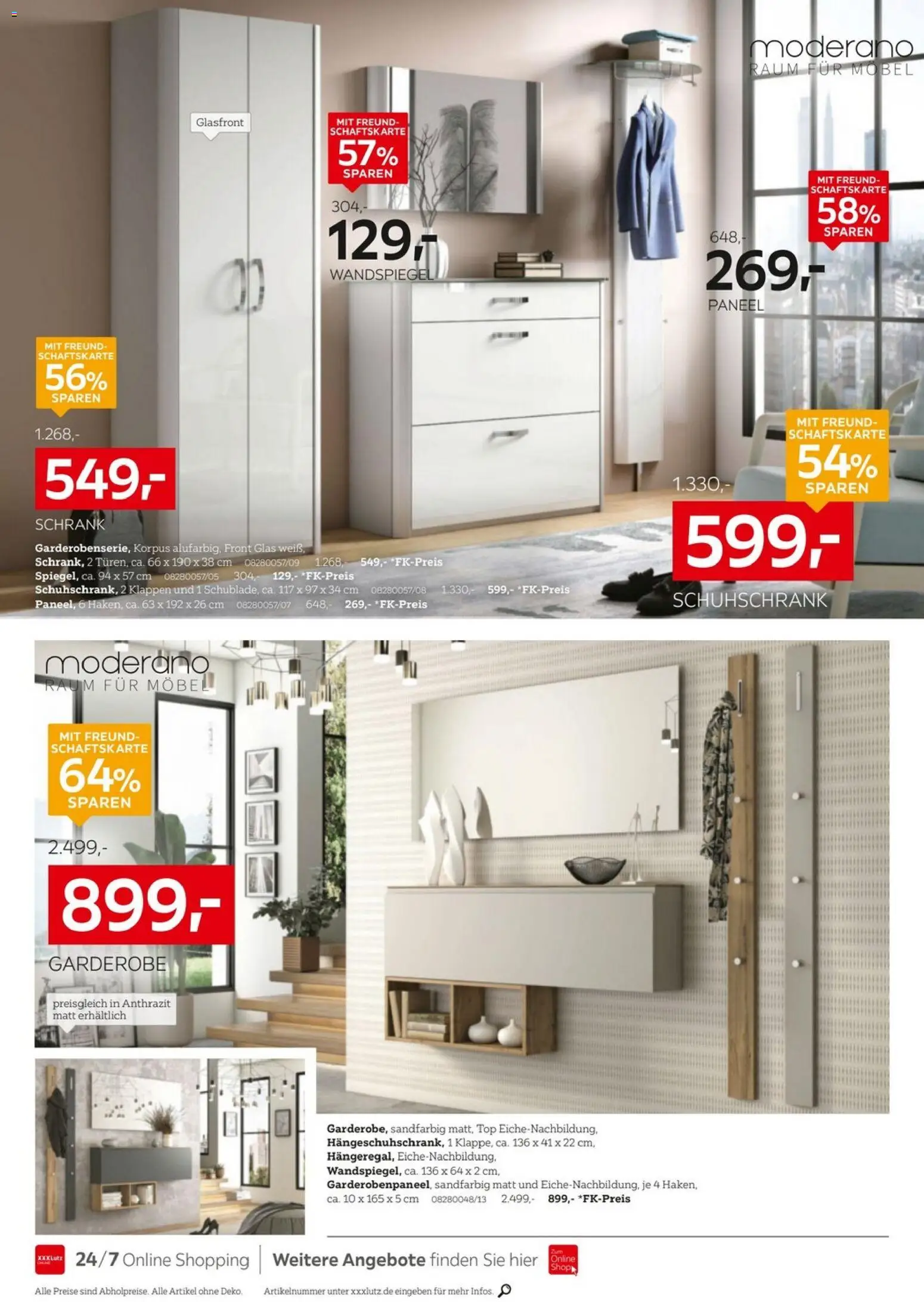 XXXLutz Aufbewahrung & Deko – gültig ab 29.03.2026 | Seite: 12 | Produkte: Top, Schrank, Wandspiegel