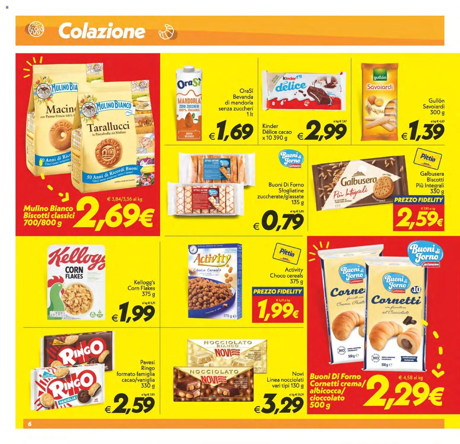 Volantino SuperConveniente del 25.11.2025 | Pagina: 6 | Prodotti: Crema, Panna, Nocciole, Savoiardi