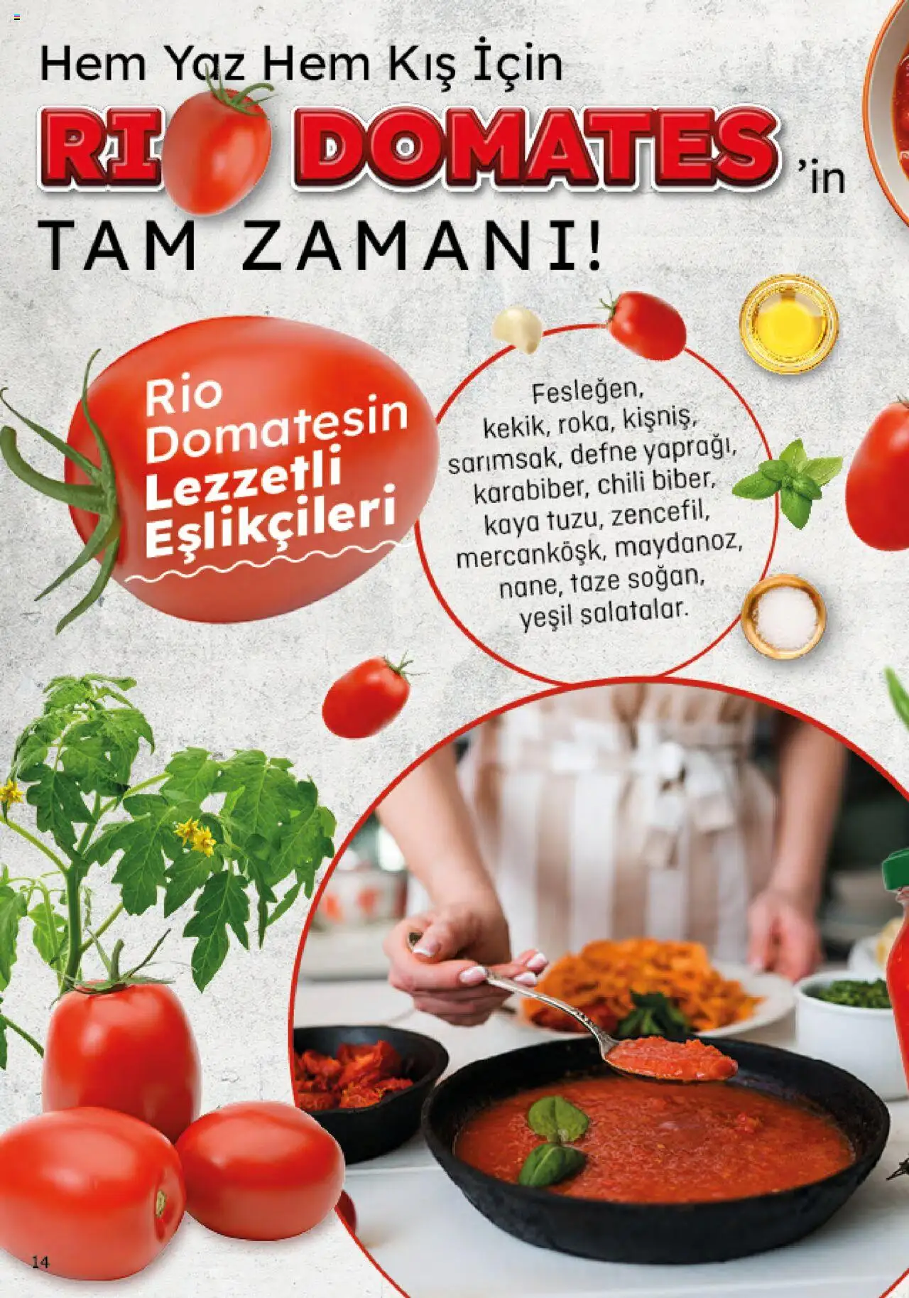 Migros Katalog - Migroskop - 07.08.2025 tarihinden itibaren geçerlidir | Sayfa: 14 | Ürünler: Domates, Defne