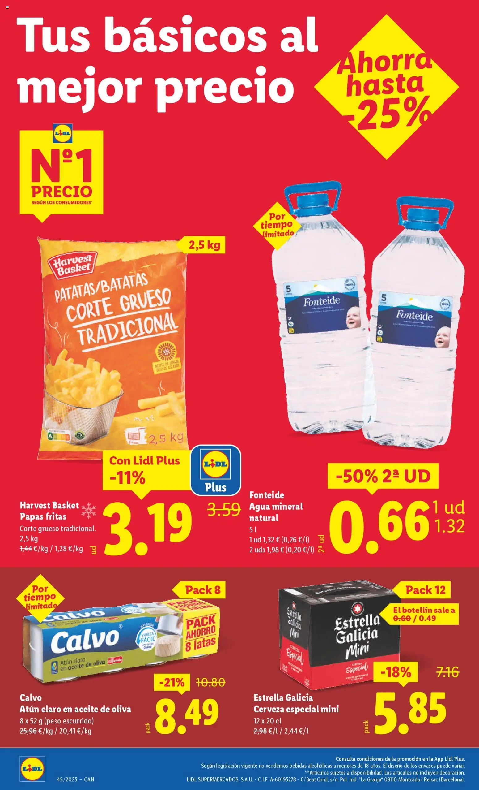 Lidl - Canarias │ válido desde el 03.11.2025 | Página: 2 | Productos: Aceite, Aceite de oliva, Peso, Agua mineral