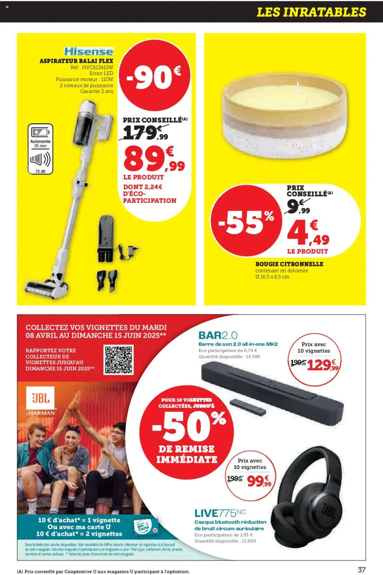 | Page: 37 | Produits: Aspirateur, Balai, Aspirateur balai, Barre de son